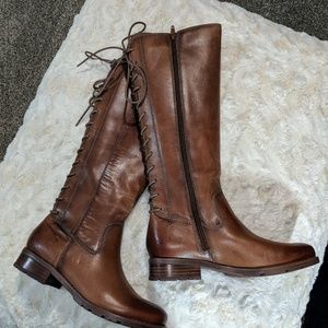 Beautiful Whiskey color Sofft Leather Boots